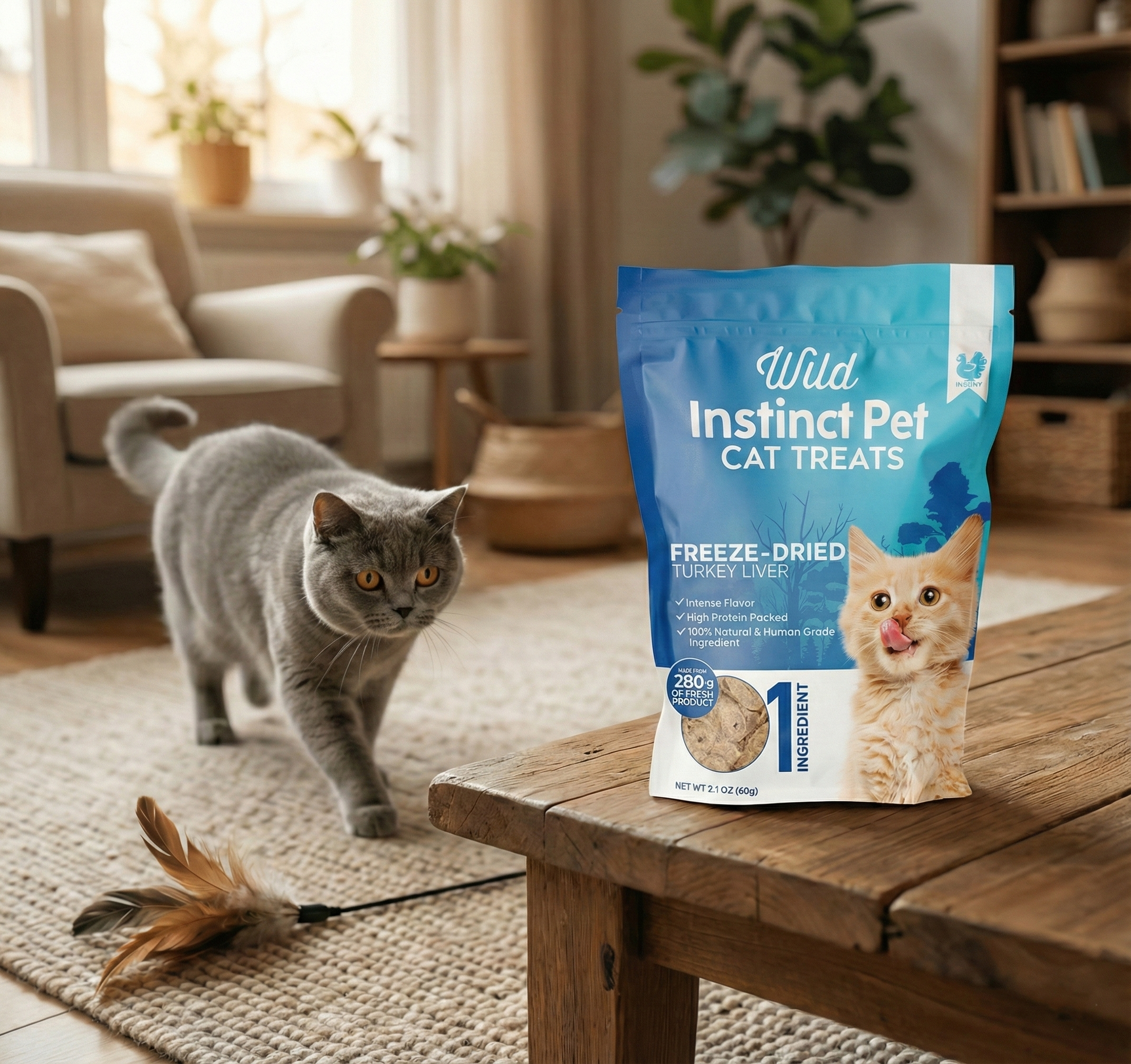 Freeze-Dried Turkey Liver Cat Treats