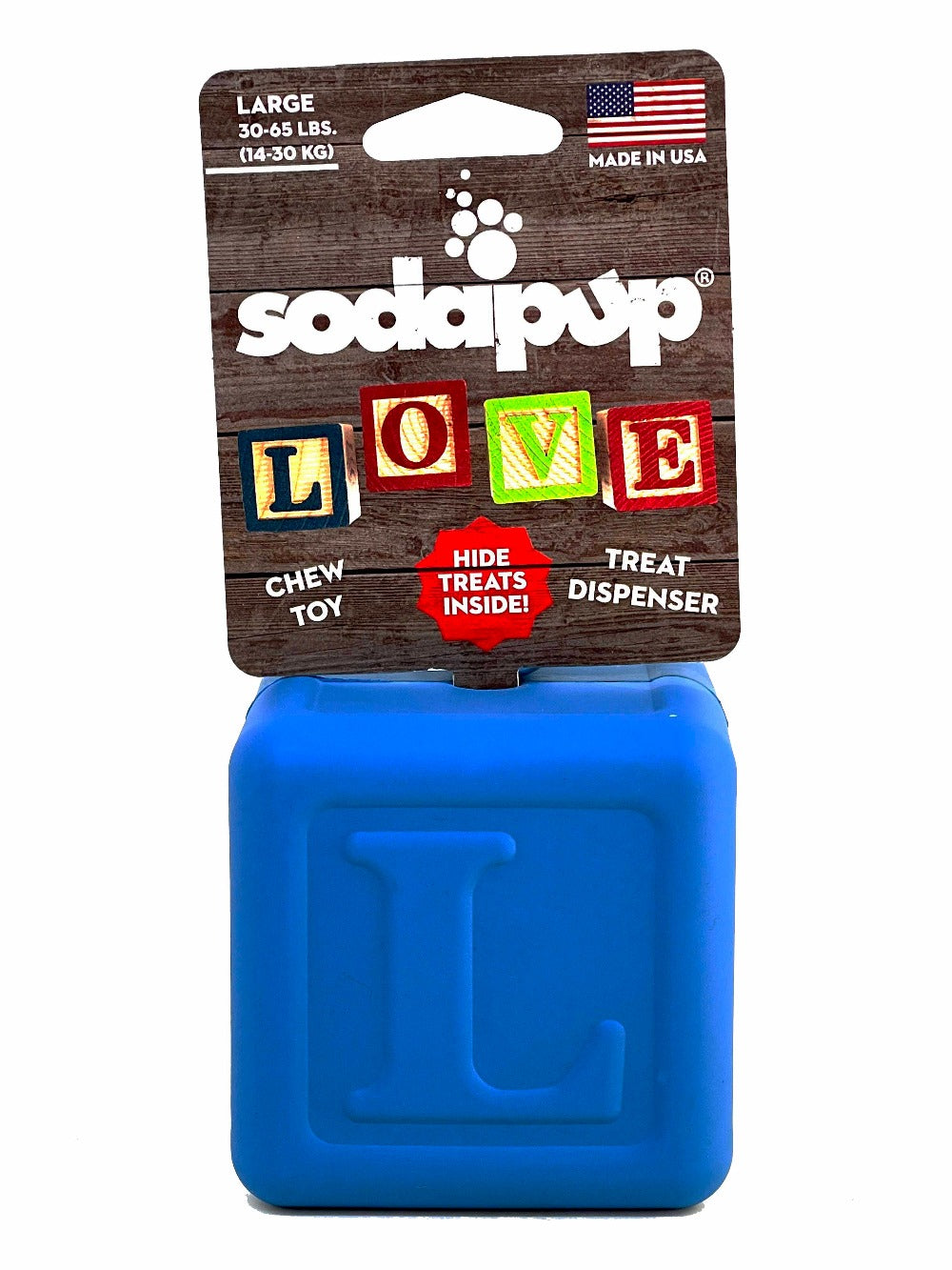 Love Cube eDispenser - Durable Rubber Chew Toy & Treat Dispenser | USA Made