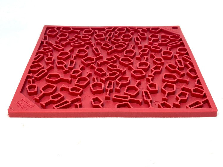 Vino Dog eMat - Enrichment Lick Mat For Dogs and Cats | Wine-Inspired Design| SodaPup