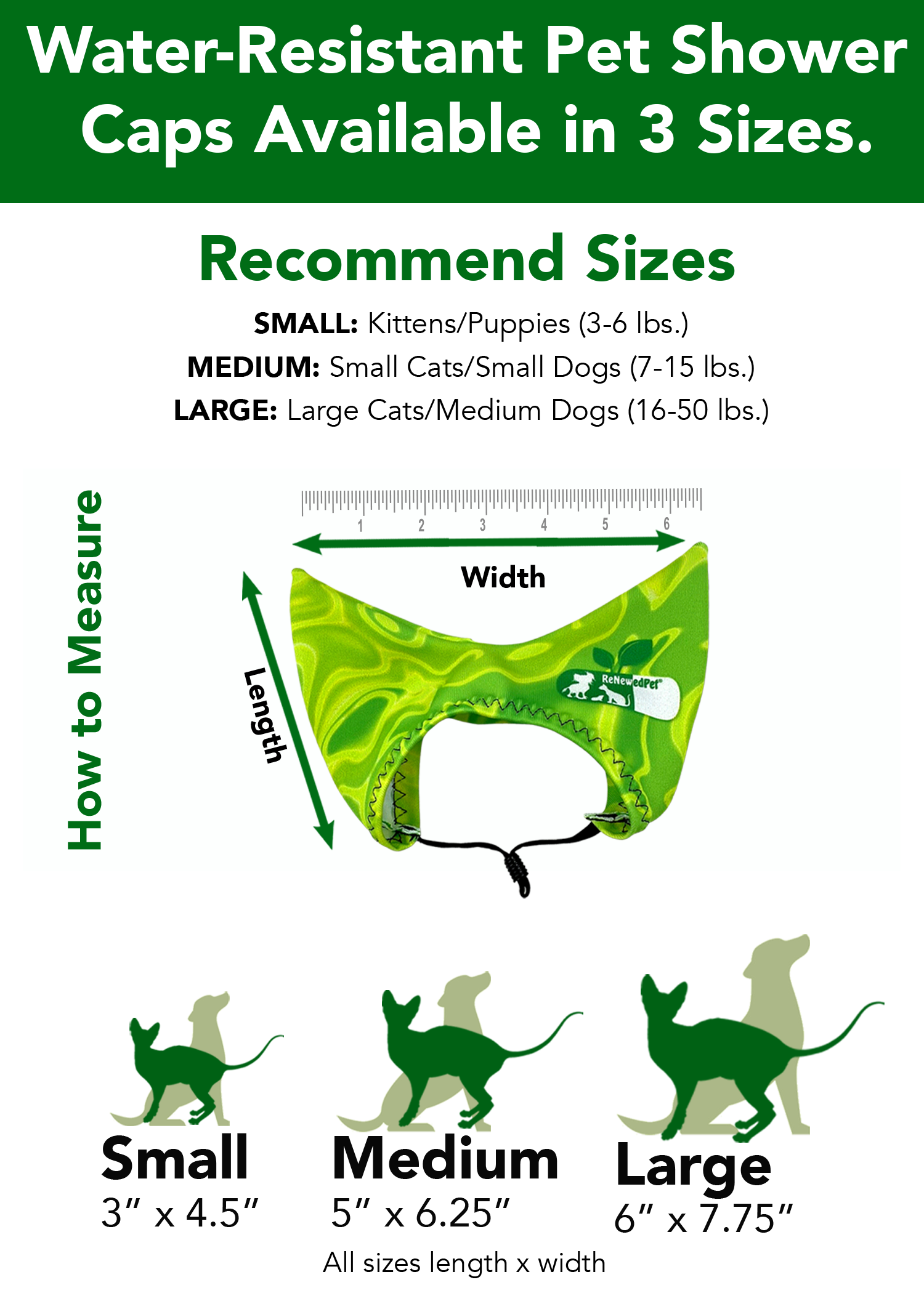 4-ALL PETS SHOWER / EAR / SUN CAP