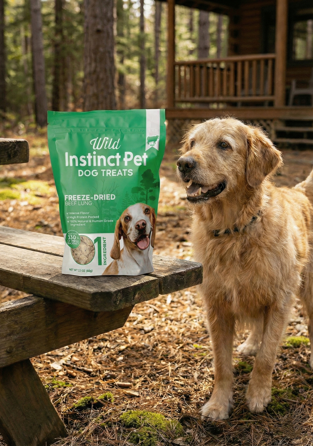 Freeze-Dried Beef Lung Dog Treats